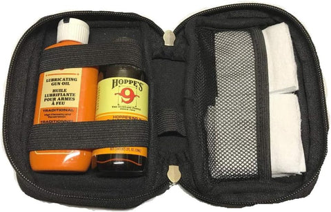 Shotgun Bore Cleaner and Lubricating Oil, Patches and Neoprene Case for 20-12ga