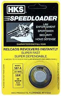 HKS Speedloader for 7 Round 357 Revolver - 587-A for S&W 686, Taurus 617/817/827/66