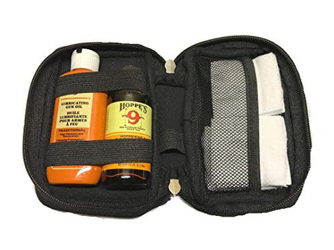 Gun Cleaning Kit with Cleaner, Lubricating Oil, Patches and Neoprene Case