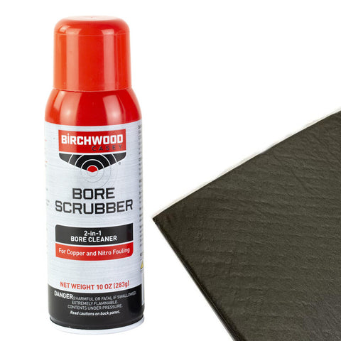 Birchwood Casey Bore Scrubber 2-in-1 Bore Cleaner for Copper and Nitro Fouling with Pads