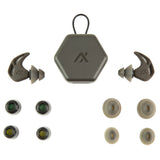 Axil Earplugs X20 Black, Includes Silicon Tips Foam Tips and Pocket Carry Case