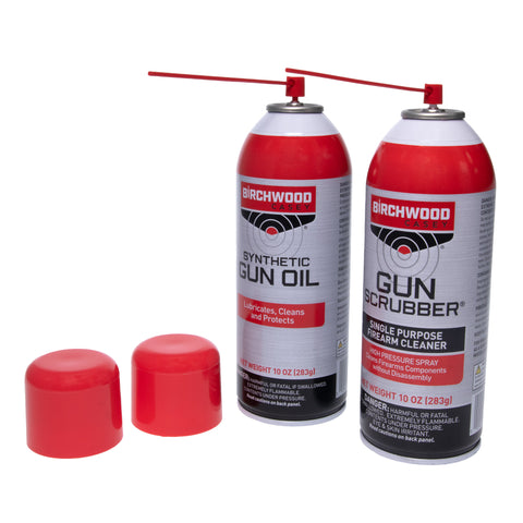 Birchwood Casey, Gun Scrubber and Synthetic Gun Oil Combo Pack, Aerosol, 10oz