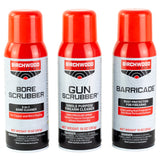 Birchwood Casey 1-2-3 Gun Scrubber Kit Plus 2 Disposable Absorbent Pads and 3" Cleaning Patches