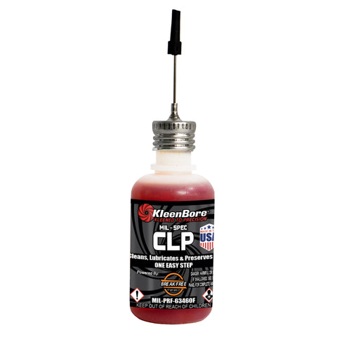 Kleen-Bore Breakfree Mil-Spec CLP, Liquid, 1oz, Squeeze Bottle w/Needle Tip