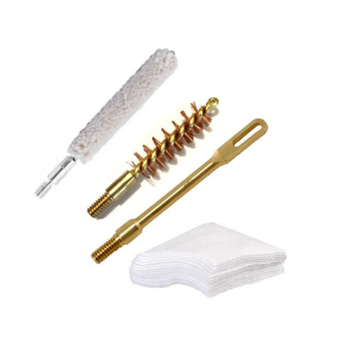 Westlake Market 308, 300, 315, 30, 32 Caliber Pistol / Rifle Bore Brush Kit with Mop, Brass Patch Holder, Bronze Brush and 30/32 Patches Fits 308