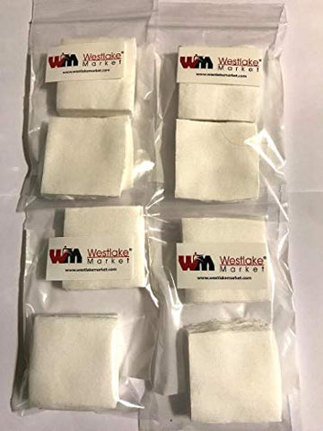 Westlake Market 4 Pack of Gun Cleaning Patches for 9mm - 45 Caliber - 200 Quality Cotton Patches 2 1/4"