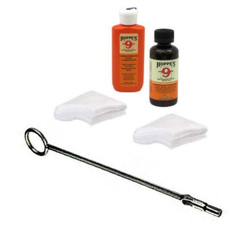 Westlake Market Glock Gun Cleaning Rod with No 9 Cleaner, Lubricatiing Oil, and Quality Cotton Patches for 9mm Through .45 Caliber